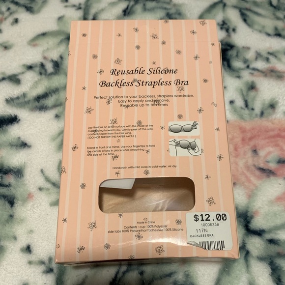 Nude Reusable Backless Strapless Bra - Picture 2 of 4